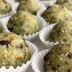 matcha mint chocolate energy bites